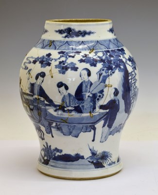 Lot 247 - Chinese blue and white porcelain vase