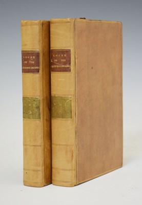 Lot 396 - John Locke, 'An Essay Concerning Human Understanding', 1817, two volumes, leather bound