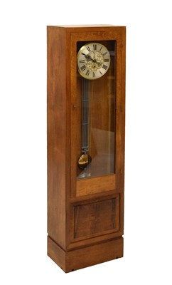 Lot 544 - Synchronome-type clock retailed by 'K. Hodkinson, Clevedon'