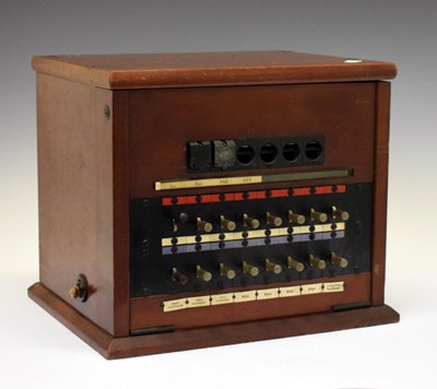 Lot 660 - Cased telephone exchange