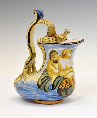 Lot 217 - Italian maiolica 'Ascos' jug