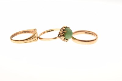 Lot 88 - Three 9ct gold rings