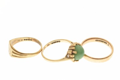 Lot 88 - Three 9ct gold rings