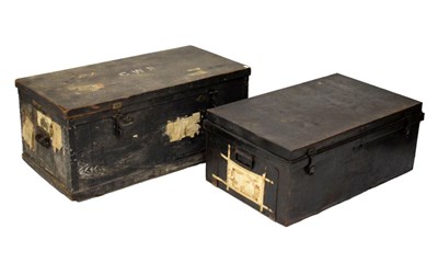 Lot 728 - GWR trunk and tin trunk