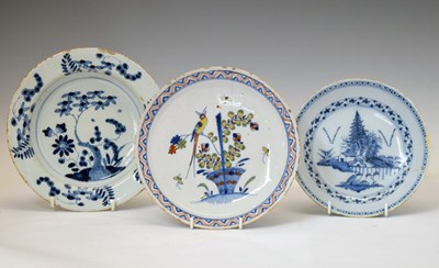 Lot 219 - Three pieces of delft pottery