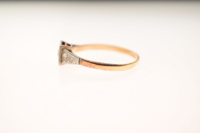 Lot 6 - Illusion set old-cut diamond single stone ring
