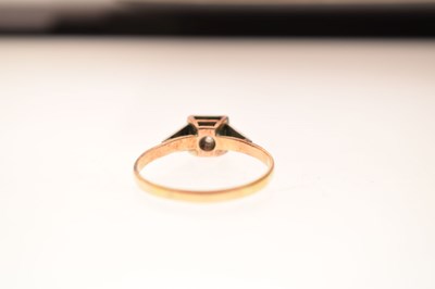 Lot 6 - Illusion set old-cut diamond single stone ring