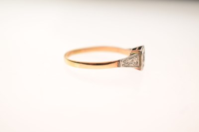 Lot 6 - Illusion set old-cut diamond single stone ring
