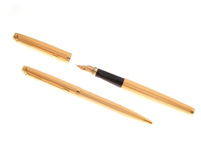 Lot 145 - Parker 75 Grain d'Orge fountain pen and ballpoint pen