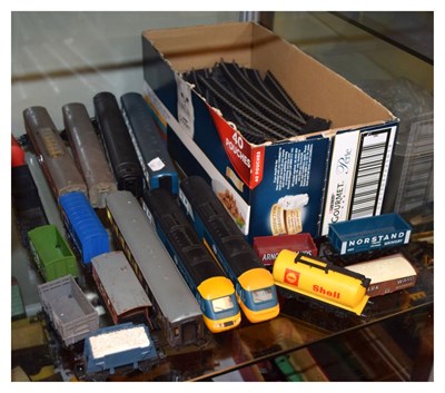 Lot 348 - Quantity of Hornby 'OO' gauge Intercity locomotives, wagon and carriages.