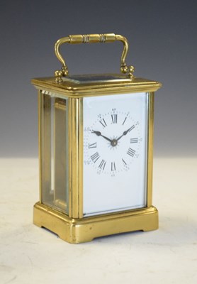 Lot 522 - Brass cased carriage clock