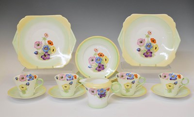Lot 424 - Shelley Regent 'Anemone Bunch' part tea service