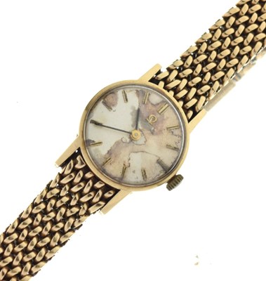 Lot 121 - Omega - Lady's 9ct gold cocktail watch