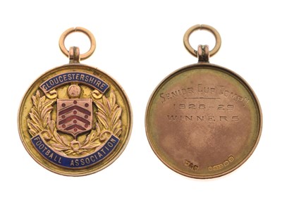 Lot 64 - Gloucestershire F.A. 1928-29 Senior Cup medal to William 'Billy' Coggins of Bristol City