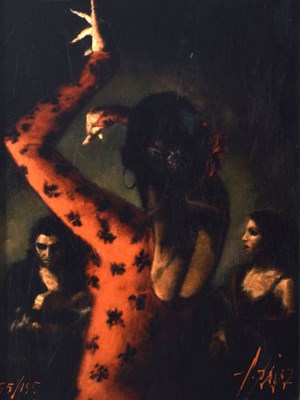 Lot 304 - Fabian Perez (Argentinian, b.1967) - Signed print - 'Tablado Flamenco IV'