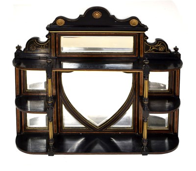 Lot 454 - Late Victorian Aesthetic influence overmantel