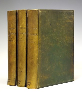 Lot 374 - Dante Allighieri - 'La Divina Commedia', Lefebvre e Ci, 1894, 3Vol, signed bindings