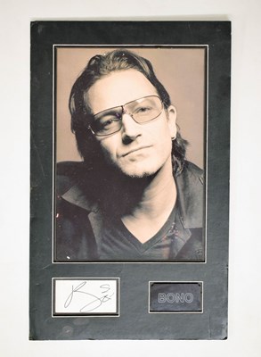 Lot 238 - Bono from U2 autograph