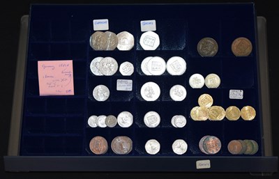 Lot 232 - Collection of Channel Islands coins to include commemorative issues etc