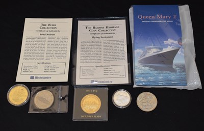 Lot 166 - Small collection of commemorative medallions relating to transport