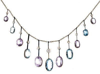 Lot 51 - Edwardian fringe necklace