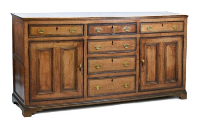 Lot 572 - George III oak dresser base