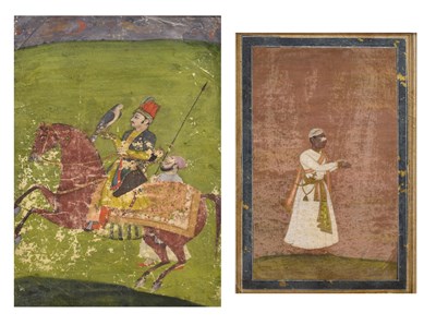Lot 363 - Indian Mughal School - Two watercolours