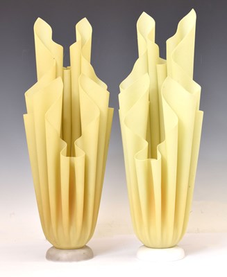 Lot 475 - Pair of Georgia Jacob ‘Athena’ table lamps