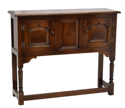 Lot 438 - Reproduction oak cupboard