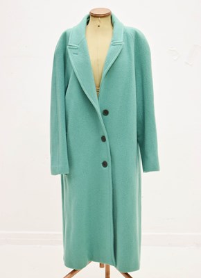 Lot 200 - Burberry - Lady's mint green woollen long coat
