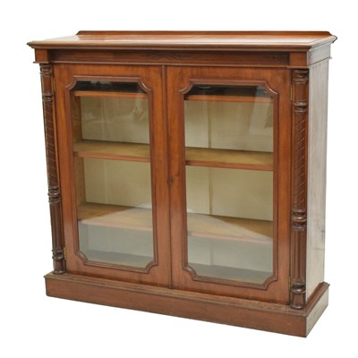 Lot 465 - Victorian mahogany two-glazed door bookcase