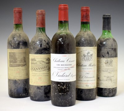 Lot 351 - Three bottles of Grand Cru wine, etc