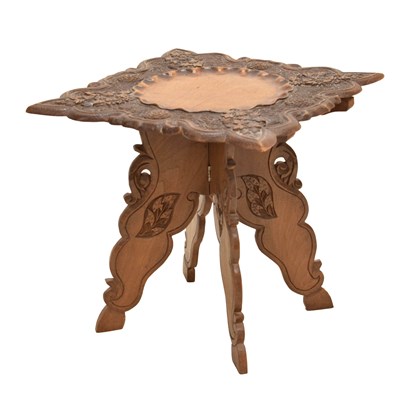 Lot 325 - 20th century Indian hardwood occasional table