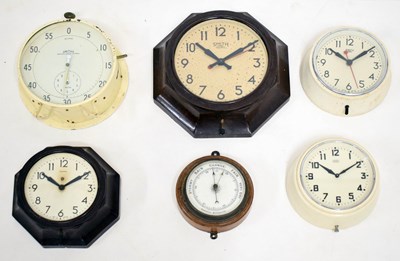 Lot 414 - Group of Smiths and other wall clocks