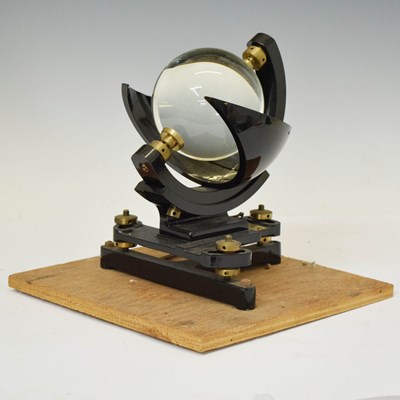 Lot 284 - Negretti & Zambra - Mid 20th century Campbell Stokes pattern Sunshine Recorder