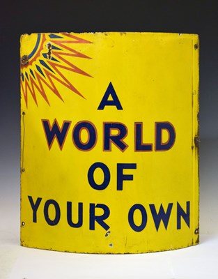 Lot 269 - Advertising - Circa 1930s pictorial enamel corner sign