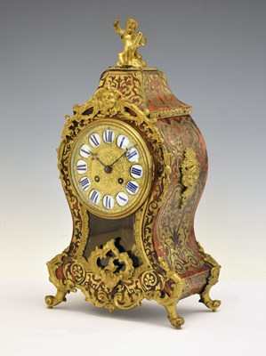 Lot 435 - Vincenti & Cie, Paris - mid 19th century French boulle mantel clock
