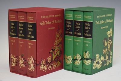 Lot 344 - Folio Society - Katherine M. Briggs, 'Folk Tales of Britain', 6 volumes