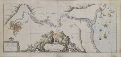Lot 381 - Greenvile Collins (1643-1694) - 'The River Avon from the Severn to the Citty of Bristoll'