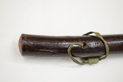 Lot 242 - Irish Folk Art carved rootwood shillelagh, circa 1900
