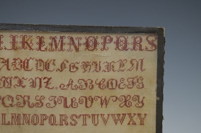 Lot 221 - Bristol orphanage Victorian needlework sampler