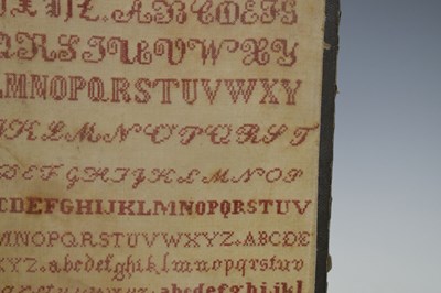 Lot 221 - Bristol orphanage Victorian needlework sampler