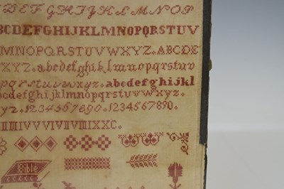 Lot 221 - Bristol orphanage Victorian needlework sampler