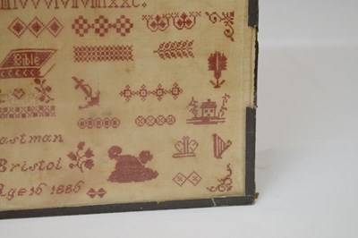 Lot 221 - Bristol orphanage Victorian needlework sampler