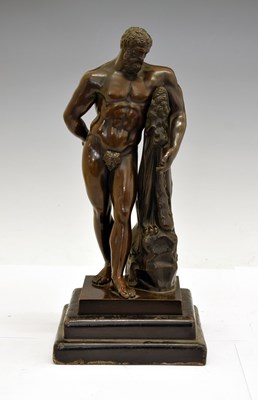 Lot 232 - Elkington & Co - 19th century bronze electrotype of the Farnese Hercules