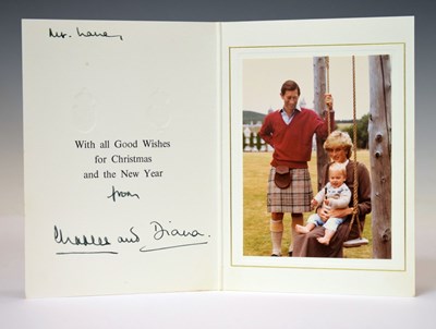 Lot 225 - Royal Interest - 1983 Prince and Princess of Wales Christmas Card