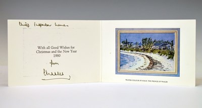 Lot 226 - Royal Interest - Charles III (b.1948), then Prince of Wales, 1979 Christmas card