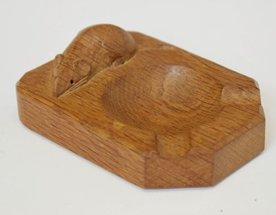 Lot 425 - Workshop of Robert 'Mouseman' Thompson of Kilburn, North Yorkshire - Small oak ashtray