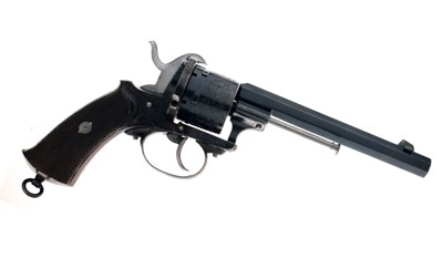 Lot 185 - 12mm six-shot pinfire revolver