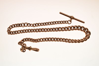 Lot 44 - 9ct gold Albert watch chain